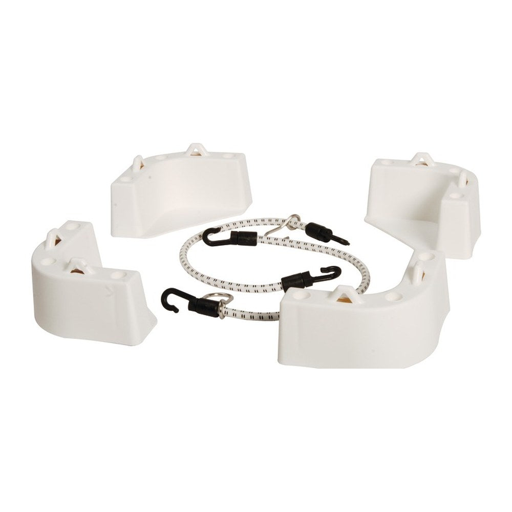 Fixing kit w/4 corner plates for iceboxes - foto originale Osculati Srl