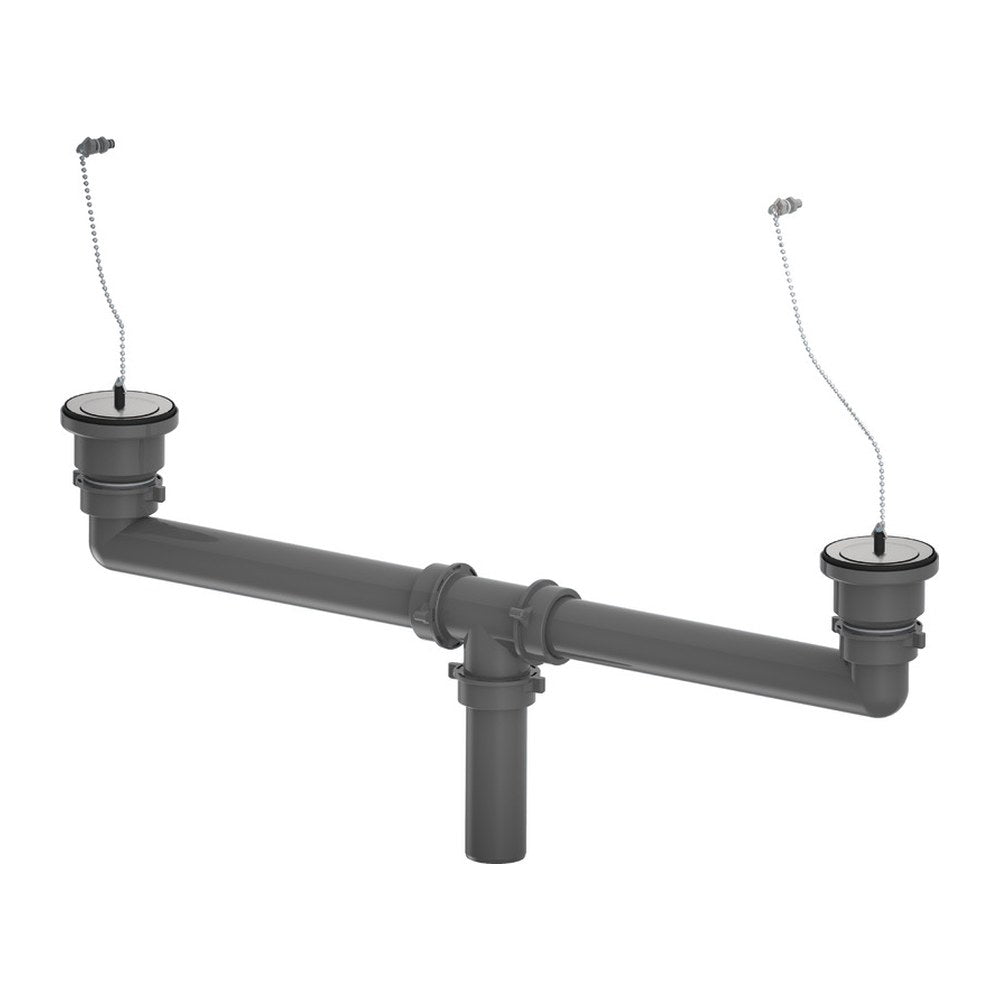 Kit of drains w/chain plug and drain pipes - foto originale Osculati Srl