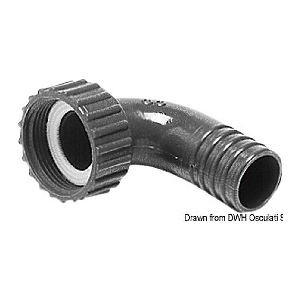 Swivelling hose adaptor straight 25 mm (pack of 10) - foto originale Osculati Srl