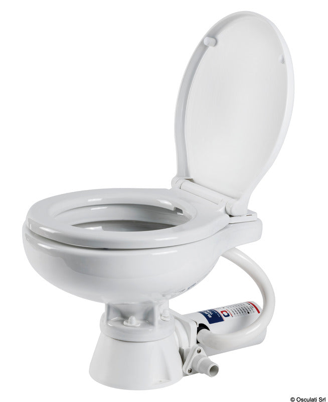 Electric toilet w/white plastic seat - foto originale Osculati Srl