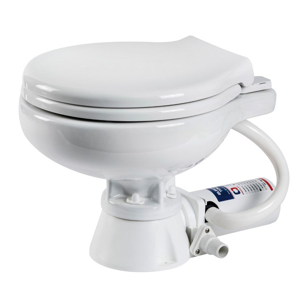 Electric toilet w/white plastic seat - foto originale Osculati Srl