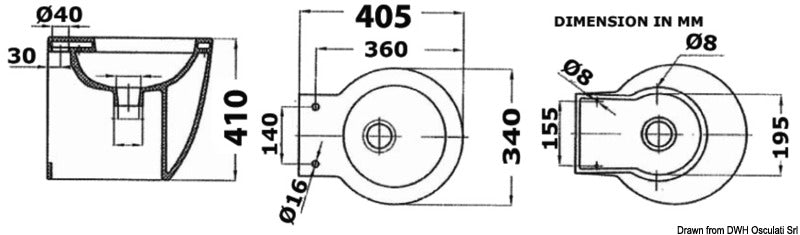 Kit gasket + spare valves for electric toilets - foto originale Osculati Srl
