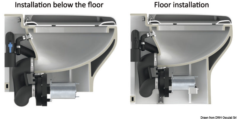 TECMA WC Elegance 2G 24 V Touch above floor - foto originale Osculati Srl