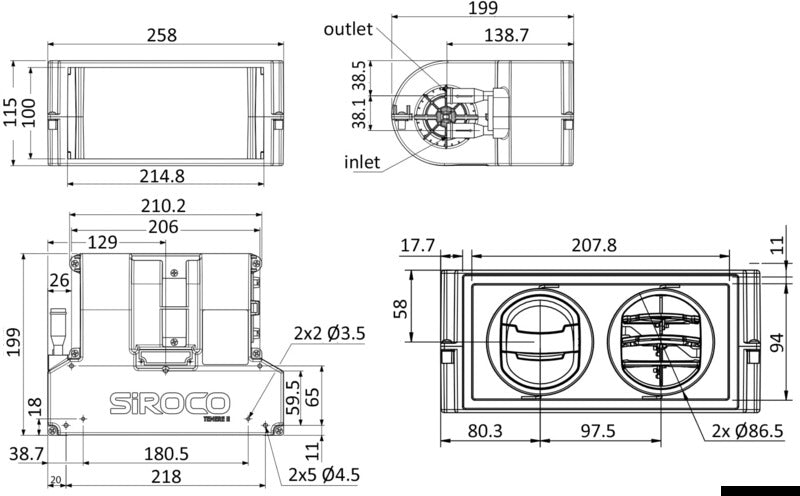 Autoterm Heat exchanger 2 outlets - foto originale Osculati Srl