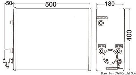 ISOTEMP Indel Webasto Marine boiler 16 l - foto originale Osculati Srl