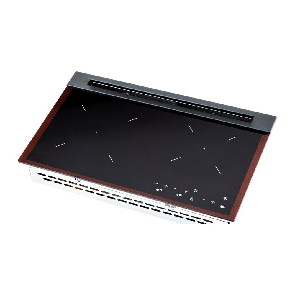 Gas hob w/glass top 2 burners 15 W - foto originale Osculati Srl