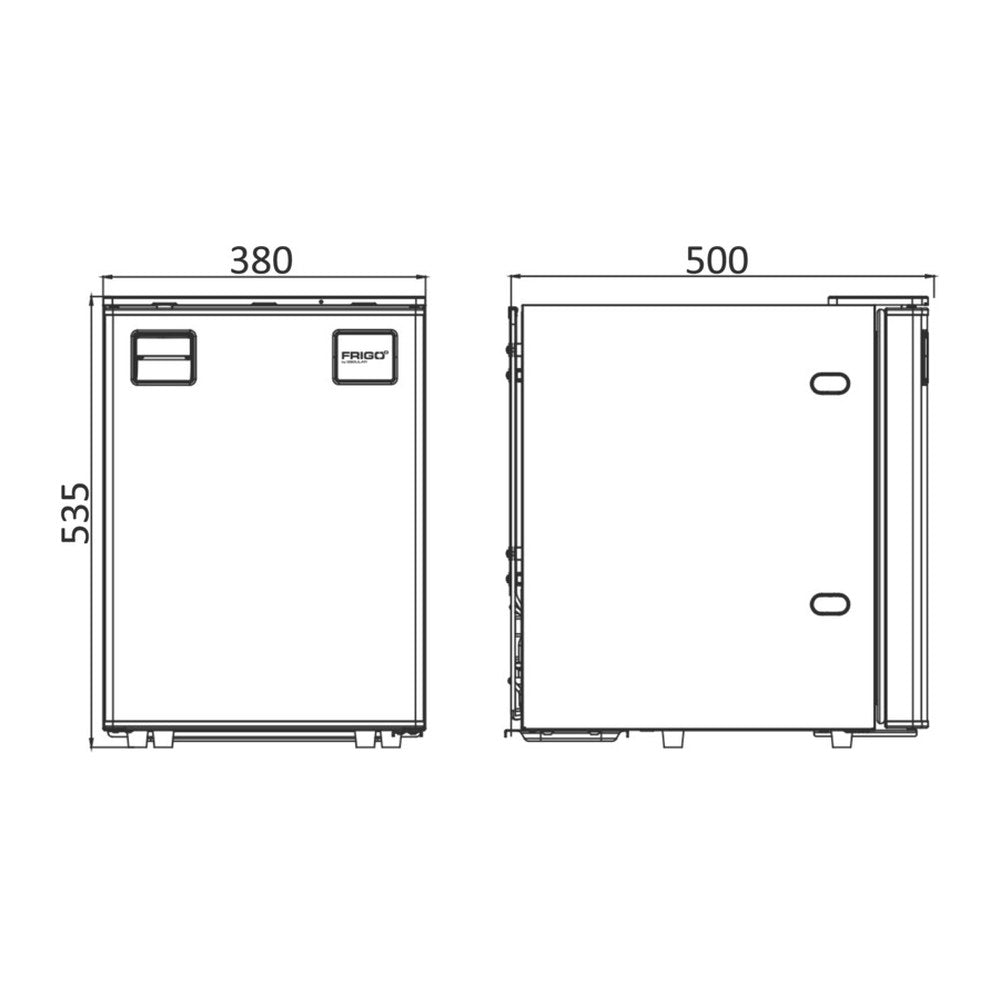 Frigo refrigerator Clean Touch front panel 50l - foto originale Osculati Srl