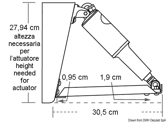 Lenco Edge trim tab kit 305 x 305 mm - foto originale Osculati Srl