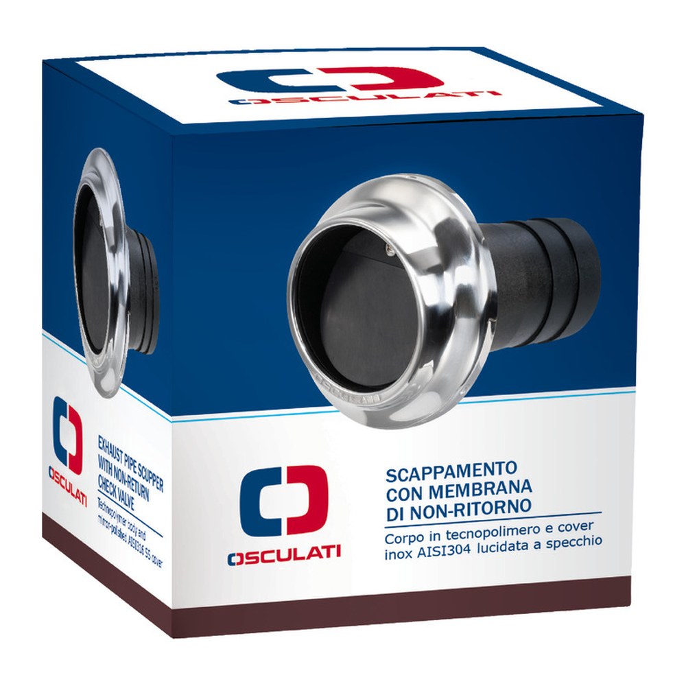 Technopolymer and SS exhaust pipe 60 mm - foto originale Osculati Srl