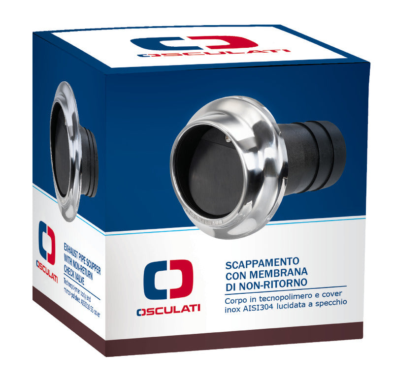 Technopolymer and SS exhaust pipe 60 mm - foto originale Osculati Srl