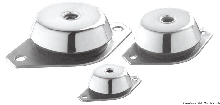 Galvanised steel anti-vibration support 350 kg - foto originale Osculati Srl