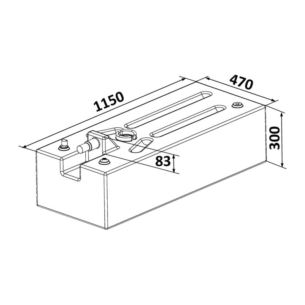Tank 142 l - foto originale Osculati Srl