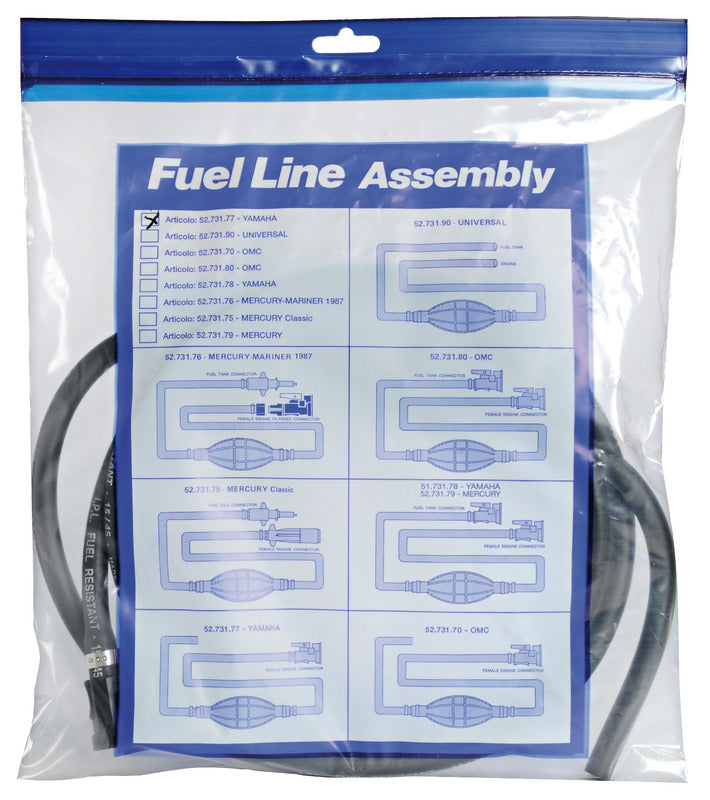 Fuel pipe w/2 MERCURY/MARINER joints - foto originale Osculati Srl