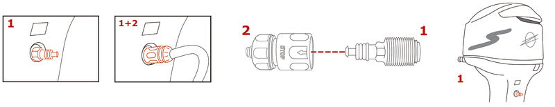 Motor Flusher D MERCURY - foto originale Osculati Srl