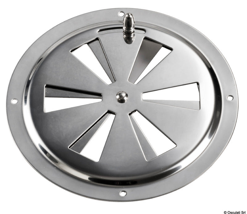 Round vent polished SS 152 mm - foto originale Osculati Srl