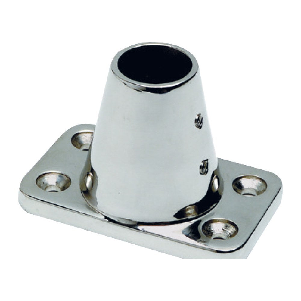 Stanchion base straight 90x96mm 60mm - foto originale Osculati Srl