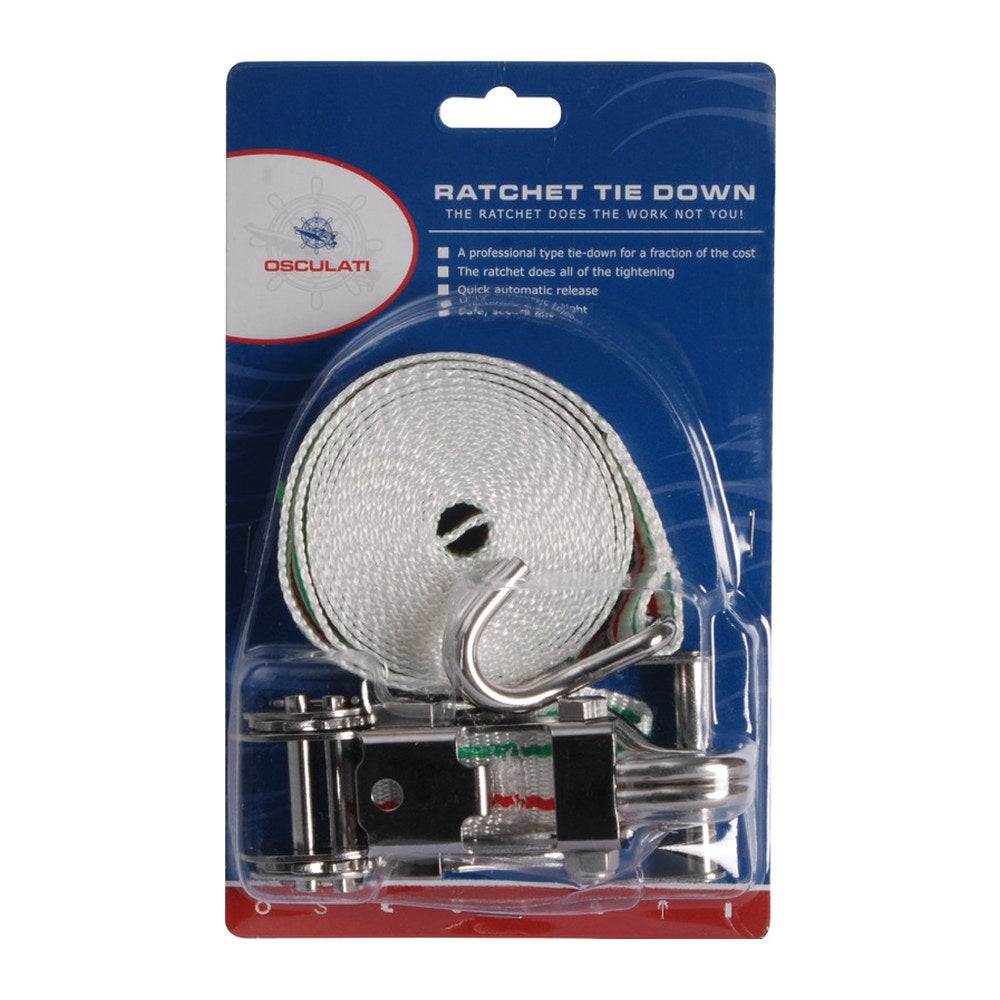 Coloured polyester strap high-resistance25mm 400cm - foto originale Osculati Srl