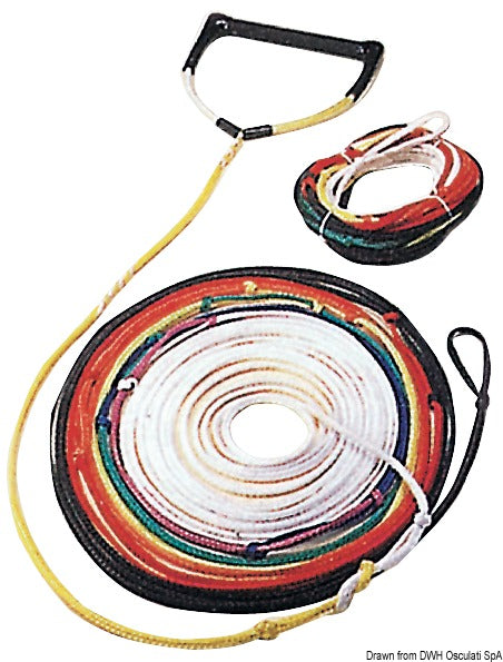 Coloured 8-section tow rope - foto originale Osculati Srl