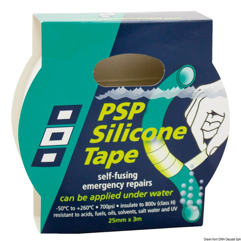 PSP Marine Tapes Self-vulcanising silicon tape black 25mm x 3 m - foto originale Osculati Srl