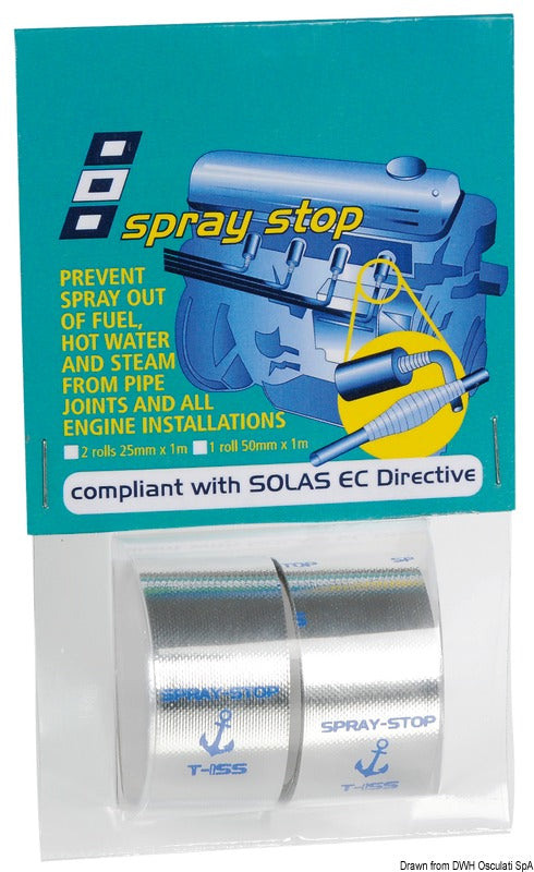 PSP Marine Tapes Spray Stop tape 25 mm - foto originale Osculati Srl