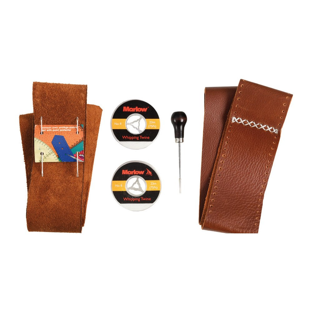 Kit to cover steering wheels w/leather brown - foto originale Osculati Srl