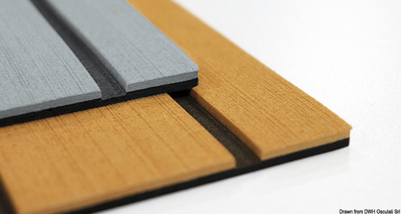 EVA Teak 2400x1200x6 mm grey colour - foto originale Osculati Srl
