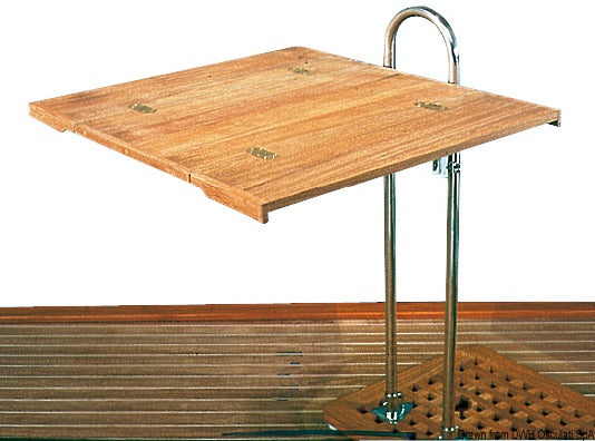 ARC Tavolo teak pieghevole senza bordo 80x60 - foto originale Osculati Srl