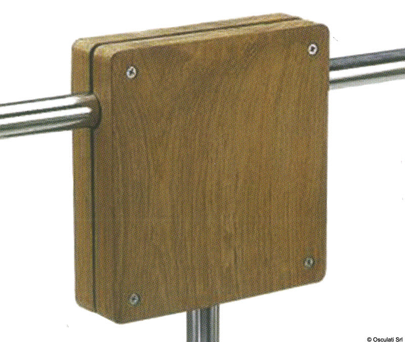 ARC Teak pulpit motor stand 175x175x45 mm - foto originale Osculati Srl