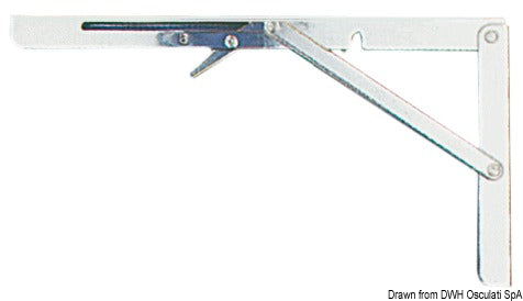 SS foldable for table (pair of) 303x165 mm - foto originale Osculati Srl