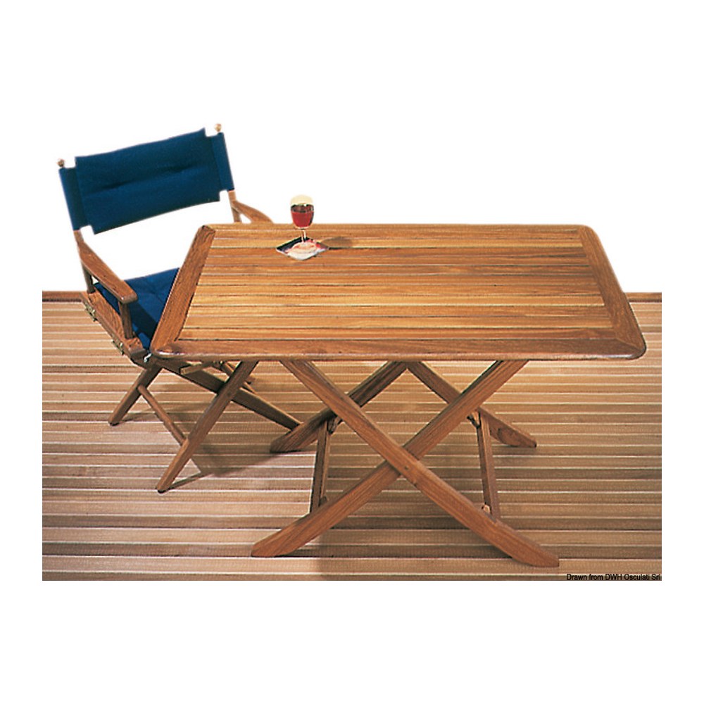 ARC Foldable teak table 118x70 cm - foto originale Osculati Srl