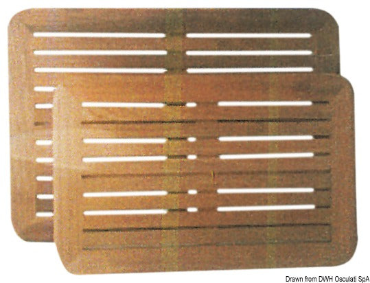 ARC Teak table top 45x70 cm - foto originale Osculati Srl
