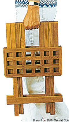 ARC Foldable teak stool 30x30x45 cm - foto originale Osculati Srl