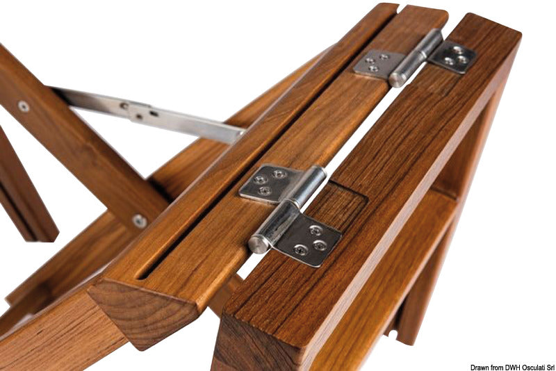 Sedia pieghevole ARC in Teak blue navy - foto originale Osculati Srl