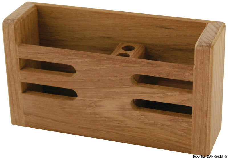 ARC Multipurpose teak container 180x100x50 mm - foto originale Osculati Srl