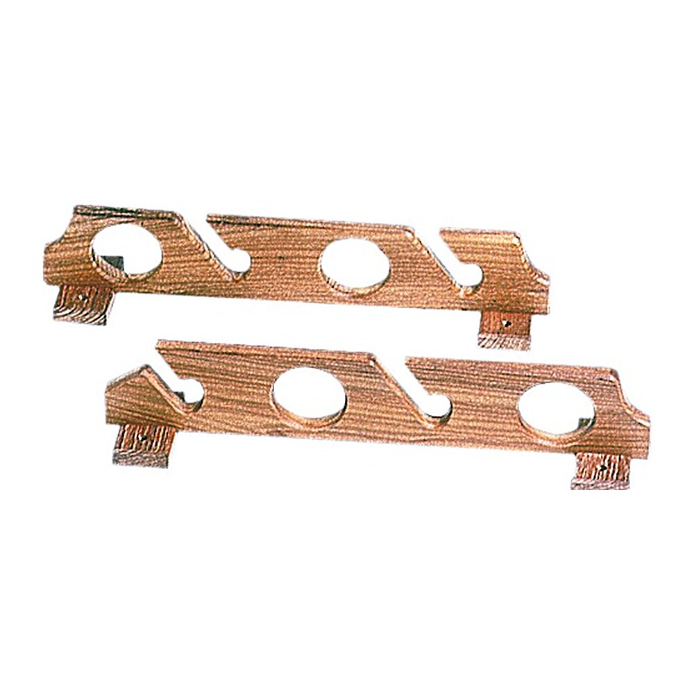 ARC Teak fishing rod holder for 4 rods - foto originale Osculati Srl