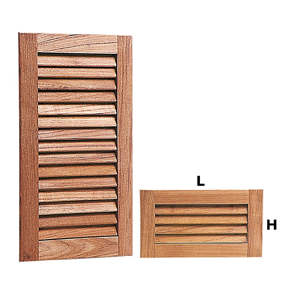 ARC Teak ventilation grid 235x193 mm - foto originale Osculati Srl