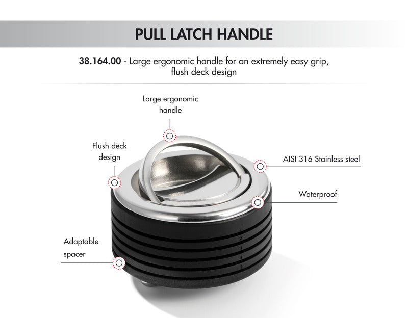 Eclipse anti-vibration pull latch - foto originale Osculati Srl