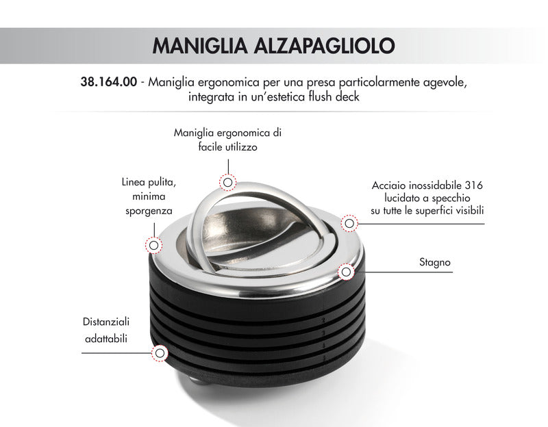 Eclipse anti-vibration pull latch - foto originale Osculati Srl