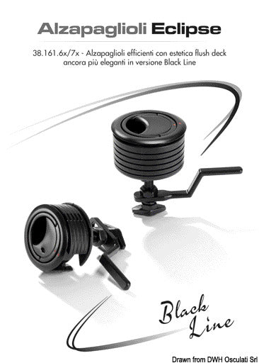 Eclipse MK2 60 flush latch SS black - foto originale Osculati Srl