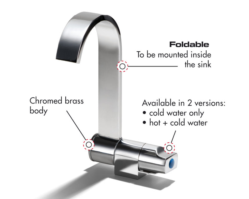 Style tap hot and cold water - foto originale Osculati Srl