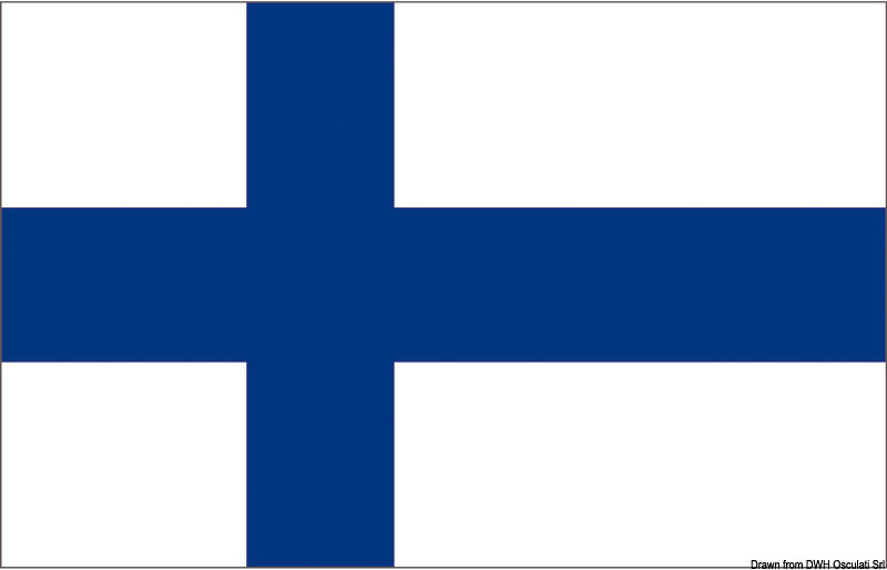 Flag Finland 40 x 60 cm - foto originale Osculati Srl