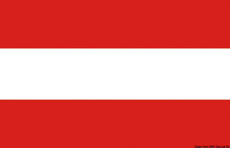 Flag Austria 50 x 75 cm - foto originale Osculati Srl