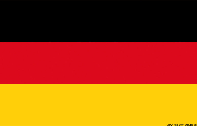 Flag Germany 80 x 120 cm - foto originale Osculati Srl