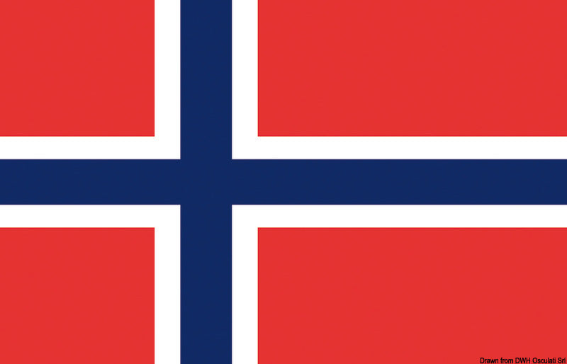 Flag Norway 40 x 60 cm - foto originale Osculati Srl