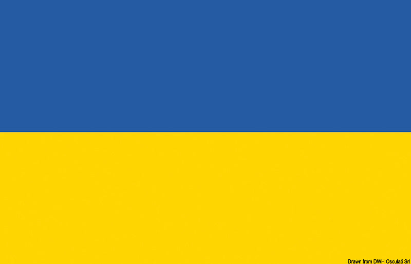 Flag Ukraine 50 x 75 cm - foto originale Osculati Srl