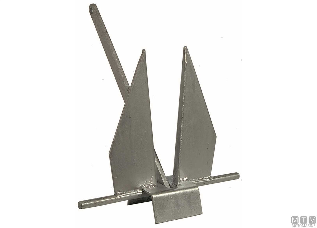 Danforth anchor 4 kg hot-dip galvanized steel - original photo Motomarine Srl