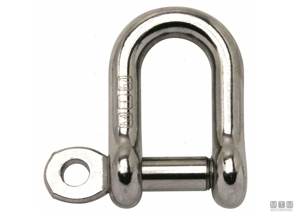 Straight shackle Ø12 mm stainless steel 316 M-CARD - original photo Motomarine Srl