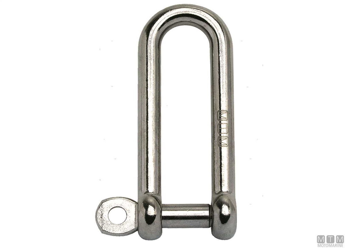 Long shackle Ø10 mm AISI 316 stainless steel M-CARD - original photo Motomarine Srl