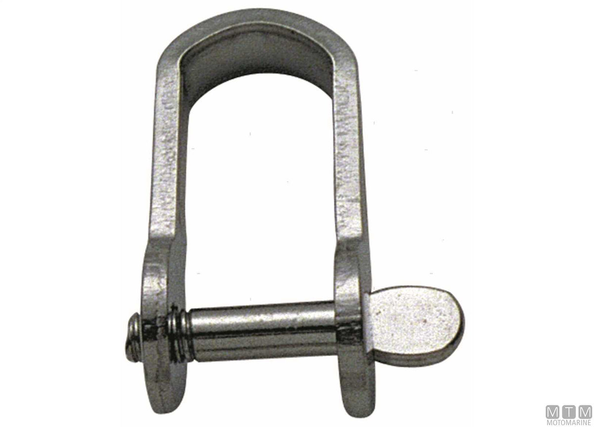 Straight shackle D6 mm L23 mm stainless steel 316 stamped - original photo Motomarine Srl