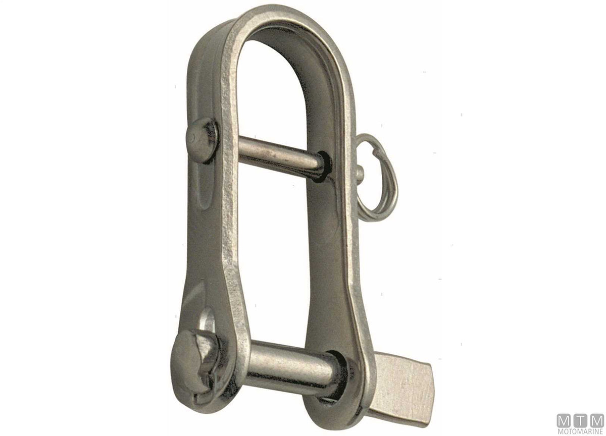 Snap shackle 2 pins Ø8 mm, 316 stainless steel, cast - original photo Motomarine Srl